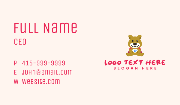 Dental Tooth Bear Business Card Design Image Preview