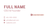 Beauty Floral Spa Business Card Image Preview