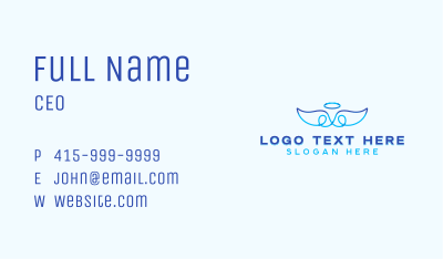 Halo Memorial Wings Business Card Image Preview