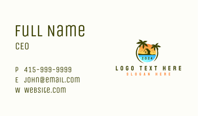 Beach Resort Realty Business Card Image Preview