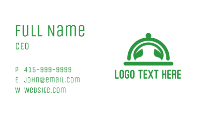 Green Leaf Cloche  Business Card