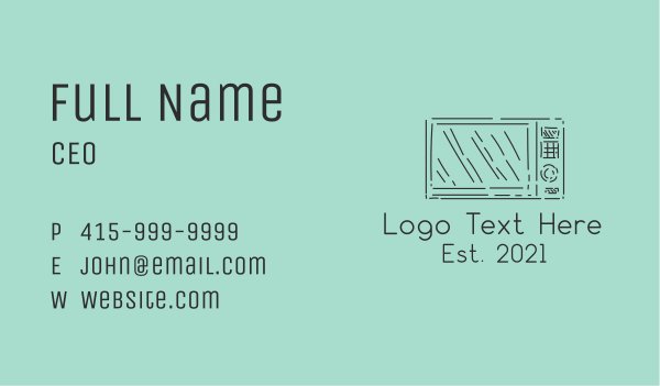 Microwave Appliance Business Card Design Image Preview