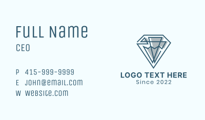 Crystal Diamond Jewel Business Card