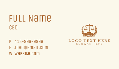 Attorney Legal Notary Business Card Image Preview