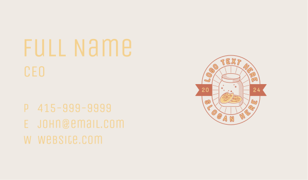 Cookie Jar Patisserie Business Card Design Image Preview