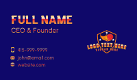 Cricket Ball Shield Business Card Image Preview