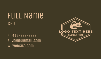 Mountain Road Travel Business Card Image Preview