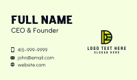 Letter D Advertising Company Business Card Design