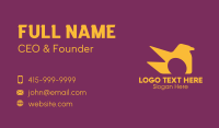 Golden Eagle Egg Business Card Design