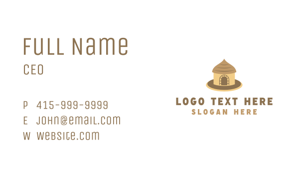 Tribute Hut House Business Card Design Image Preview