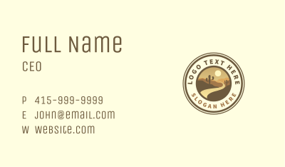 Western Desert Cactus  Business Card Image Preview