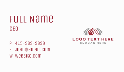 House Property Roof  Business Card Image Preview