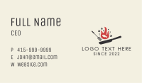 Fish Grill Pan Restaurant Business Card Image Preview