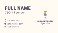 Rainbow Dress Tailoring Business Card Design