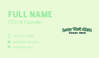 Casual Brand Wordmark Business Card Design