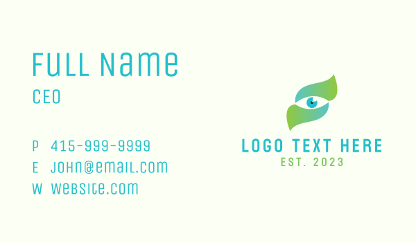 Gradient Eye Letter S Business Card Design Image Preview