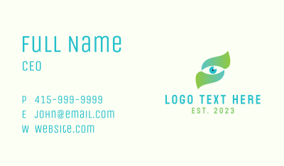 Gradient Eye Letter S Business Card Image Preview