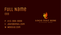 Fire Bird Phoenix Business Card Image Preview