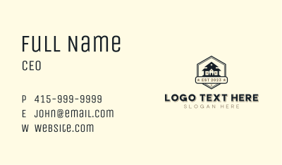 Roofing House Renovation Business Card Image Preview