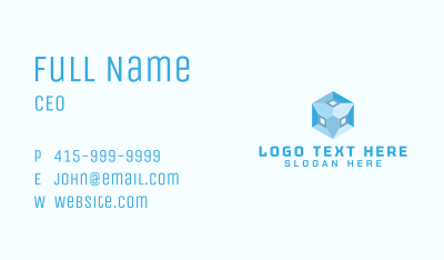 Abstract Property Cube Business Card Image Preview