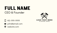 Hammer Carpentry Construction Business Card Preview