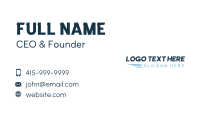 Fast Courier Wordmark Business Card Design