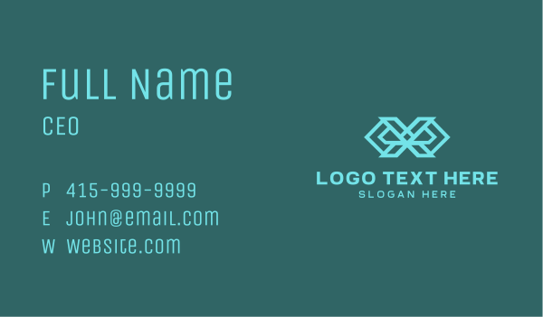 Abstract Letter X Business Card Design Image Preview