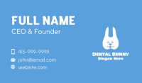 Dental Children's Tooth Rabbit Business Card Image Preview