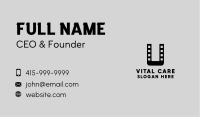 Film Letter U  Business Card Image Preview