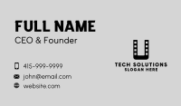 Film Letter U  Business Card Image Preview