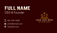 Elegant Crown Monarch Business Card Design