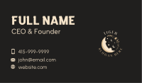 Artisanal Floral Moon Business Card Image Preview