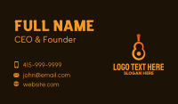 Orange Guitar Number 8 Business Card Image Preview