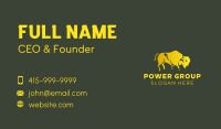Gold Bison Zoo Business Card Image Preview