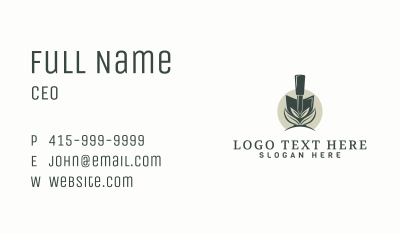Gardening Trowel Plant Business Card Image Preview