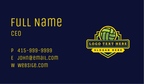 Sports Volleyball Team Business Card Design Image Preview