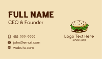 Burger Mustache Business Card Design