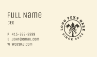 Tree Axe Lumberjack Business Card Image Preview