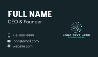 Tech AI Software Business Card Design