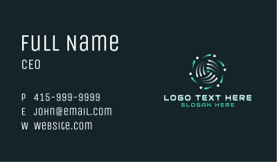 Tech AI Software Business Card Image Preview