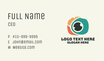 Fun Camera Eye Business Card Image Preview