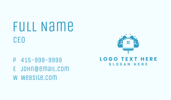 Squilgee Suds Housekeeper Business Card Design Image Preview