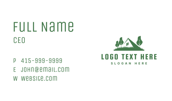 Natural Home Gardening Business Card Design Image Preview