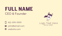 Superhero Coffee Delivery  Business Card Image Preview