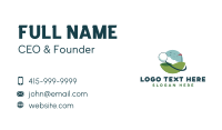 Field Golf Course Business Card Design