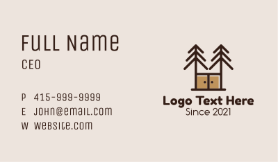 Pine Cabinet Furniture Business Card Image Preview