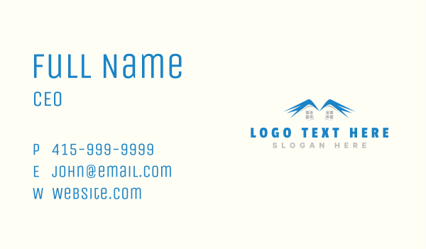 Home Roofing Remodeling Business Card Design Image Preview