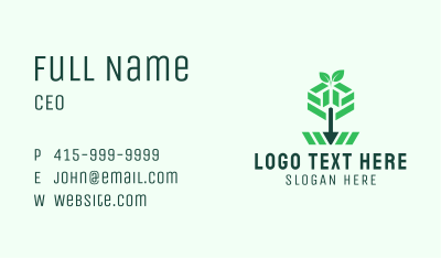 Sustainable Company Arrow  Business Card Image Preview