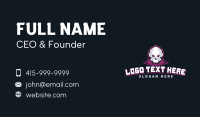 Grim Reaper Skull Business Card Preview