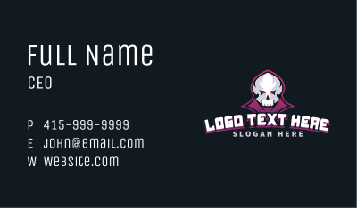 Grim Reaper Skull Business Card Image Preview